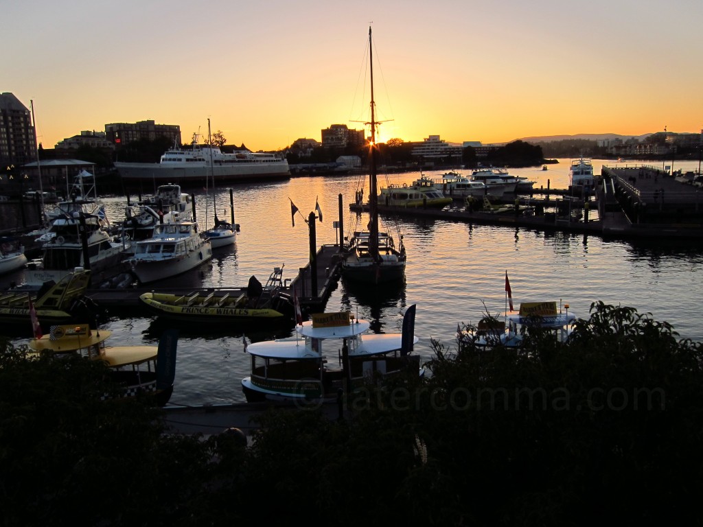 Inner Harbour at sunset