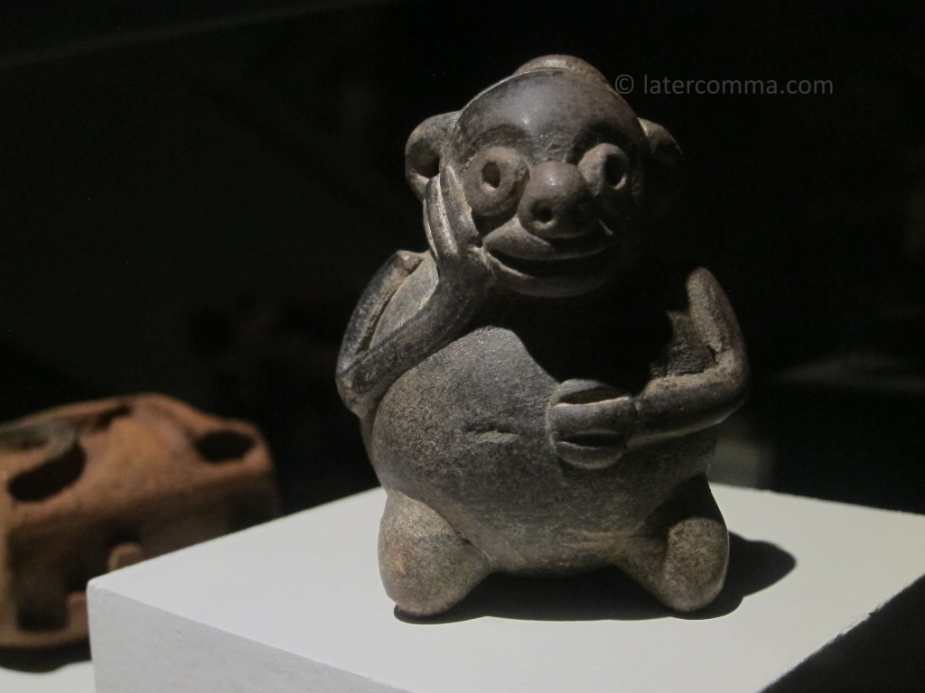 pottery monkey figure