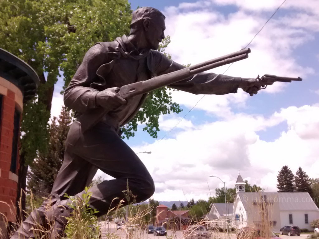 Statue of Nate Champion, Gatchell Historical Museum