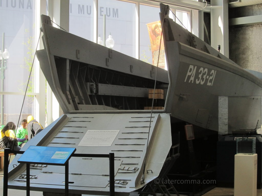 Higgens boat, National World War II Museum.