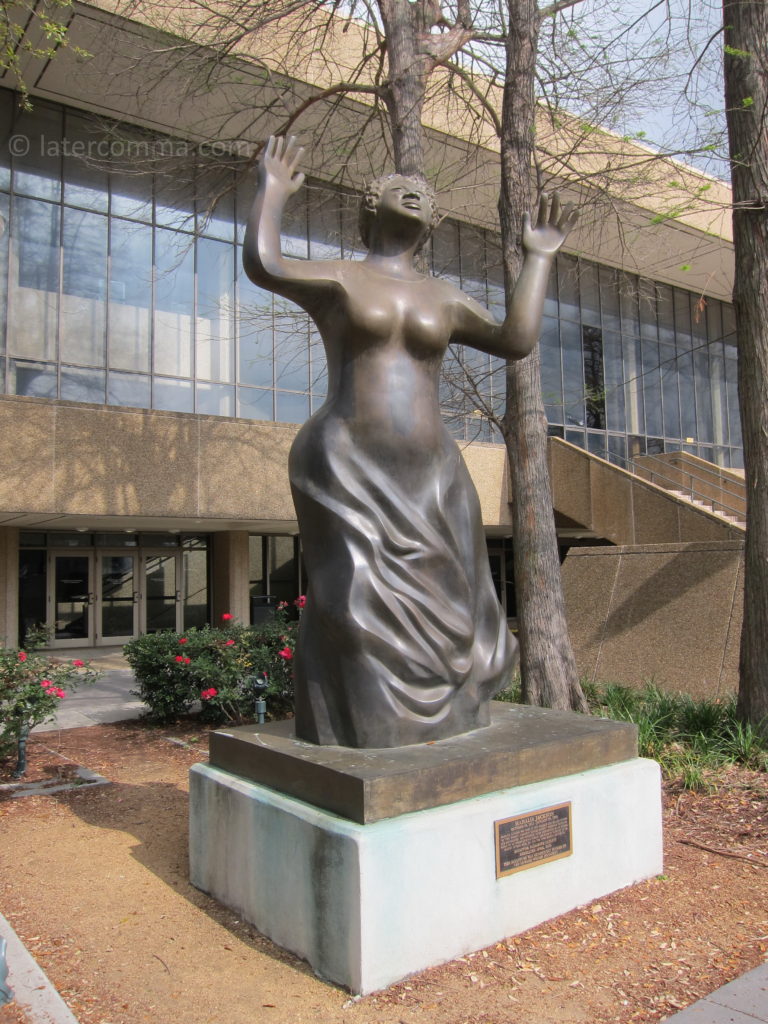 Mahalia Jackson statue, Louis Armstrong Park.