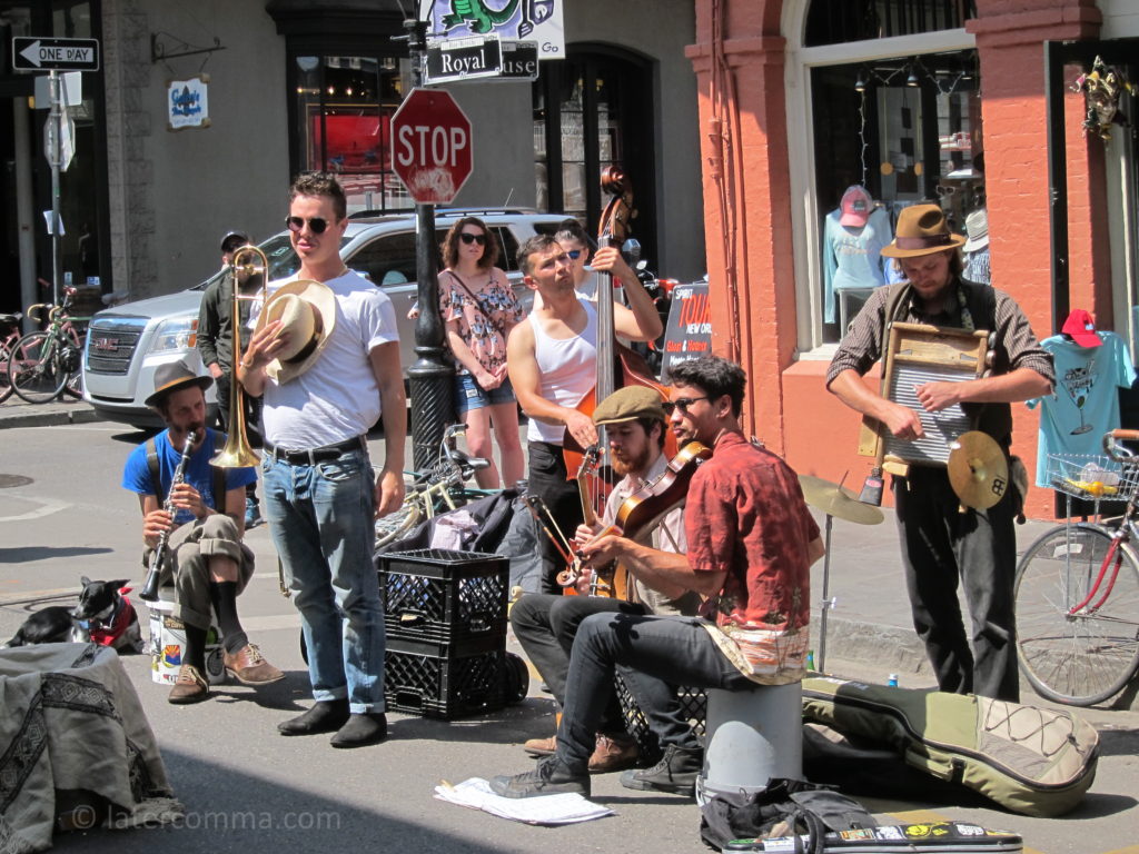 Street band, Royal Street.