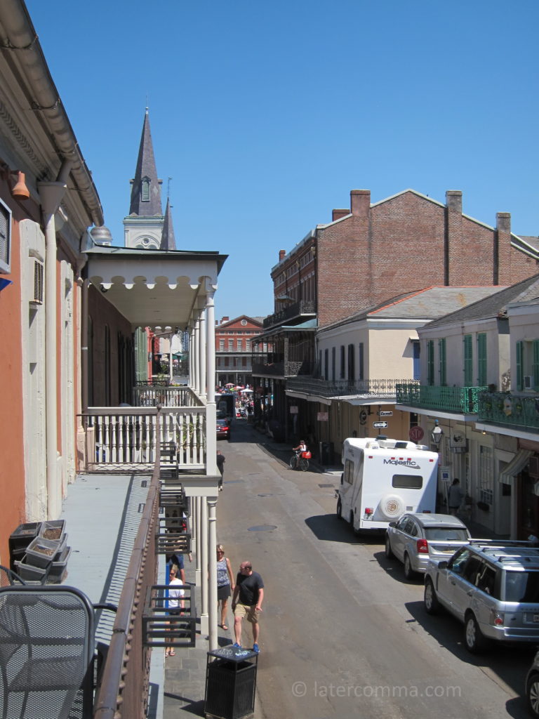 View from the balcony at Chartres House.